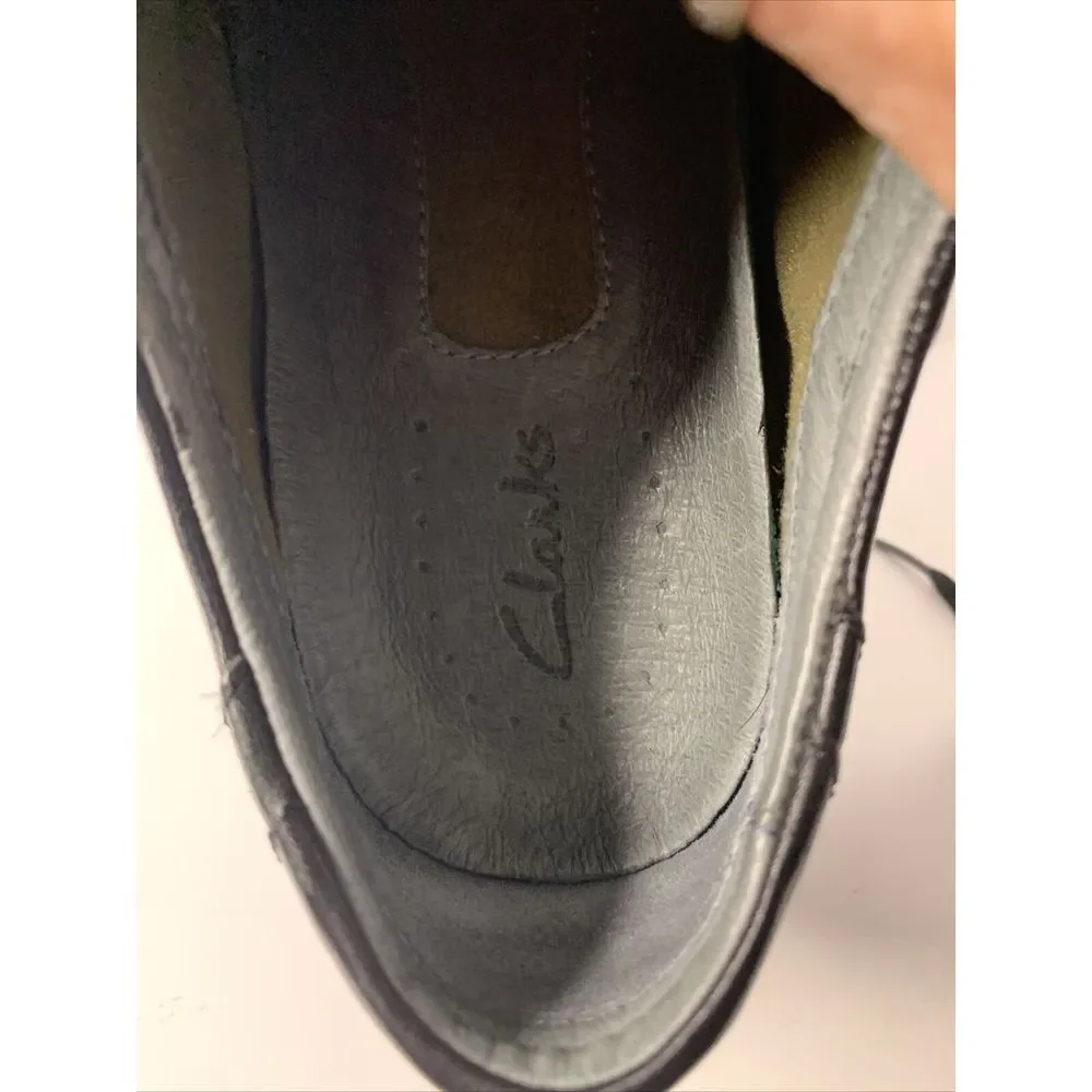 Men's Clarks Black Leather Dress Shoes New 9.5‎